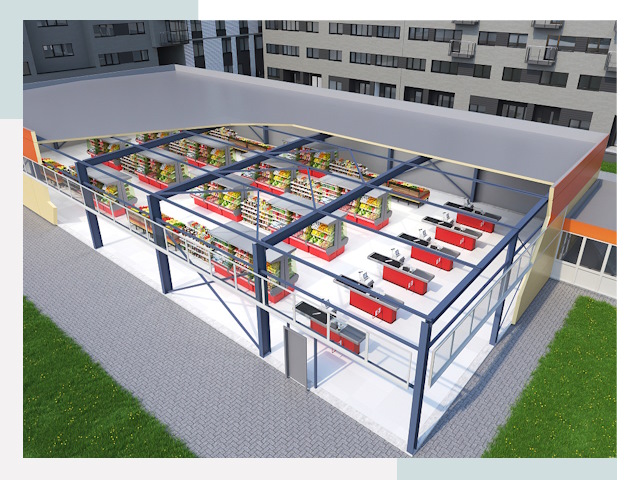 Строительство магазинов в Чебоксары от 617 руб. за м²