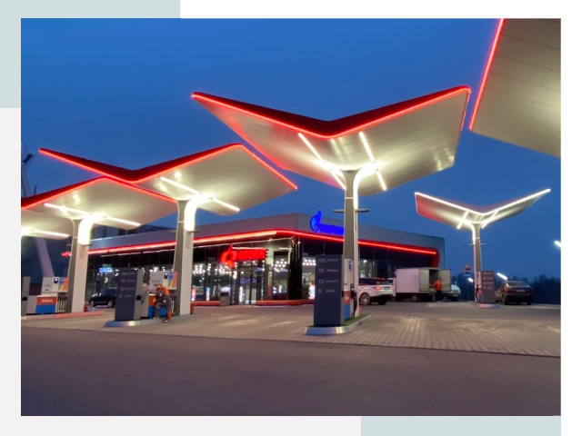 Навесы для АЗС в Чебоксарах