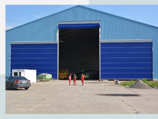 Ангарные ворота в Чебоксары от СтальСтрой-Чбк по цене 617 руб.