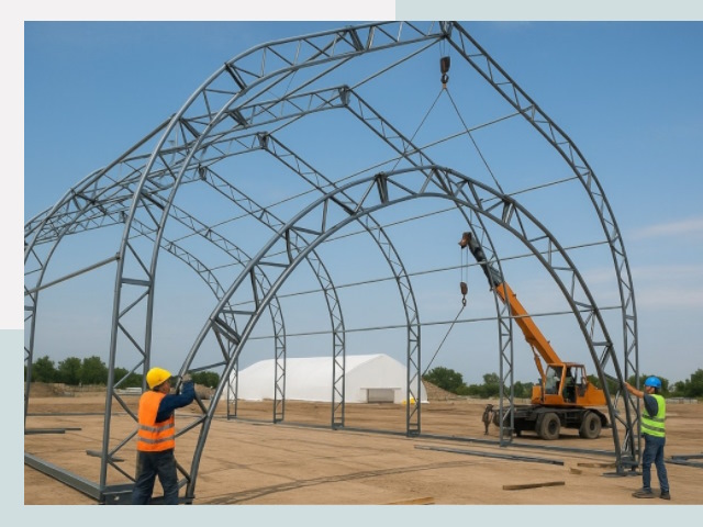 Монтаж ангаров в Чебоксарах от 617 руб. - Надежно и быстро